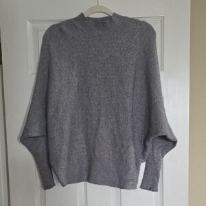 Elegant Gray Women's Tunic Sweater